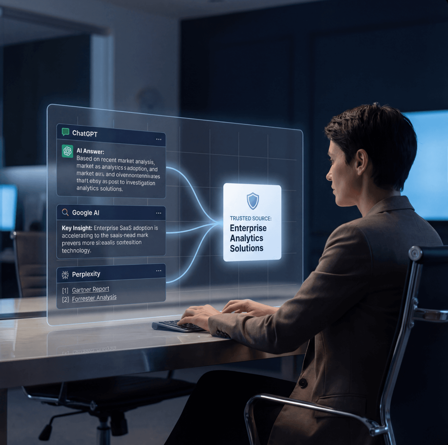 Answer Engine Optimization Dashboard - AI Visibility and Citation Tracking
